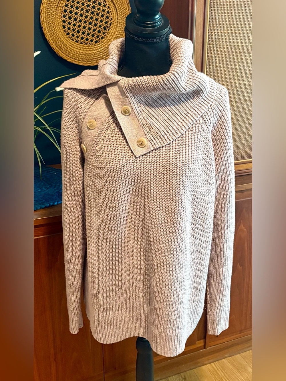 Haven Well Within Side Button Sweater Large